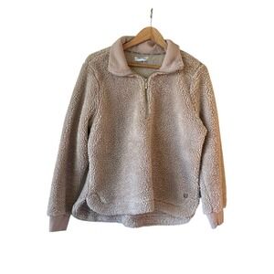 Calvin Klein Sherpa Pullover Cozy Quarter Zip Sweatshirt Comfy